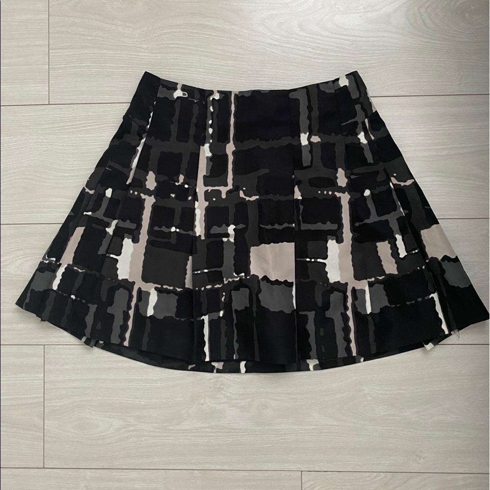 Printed High waisted mini skirt